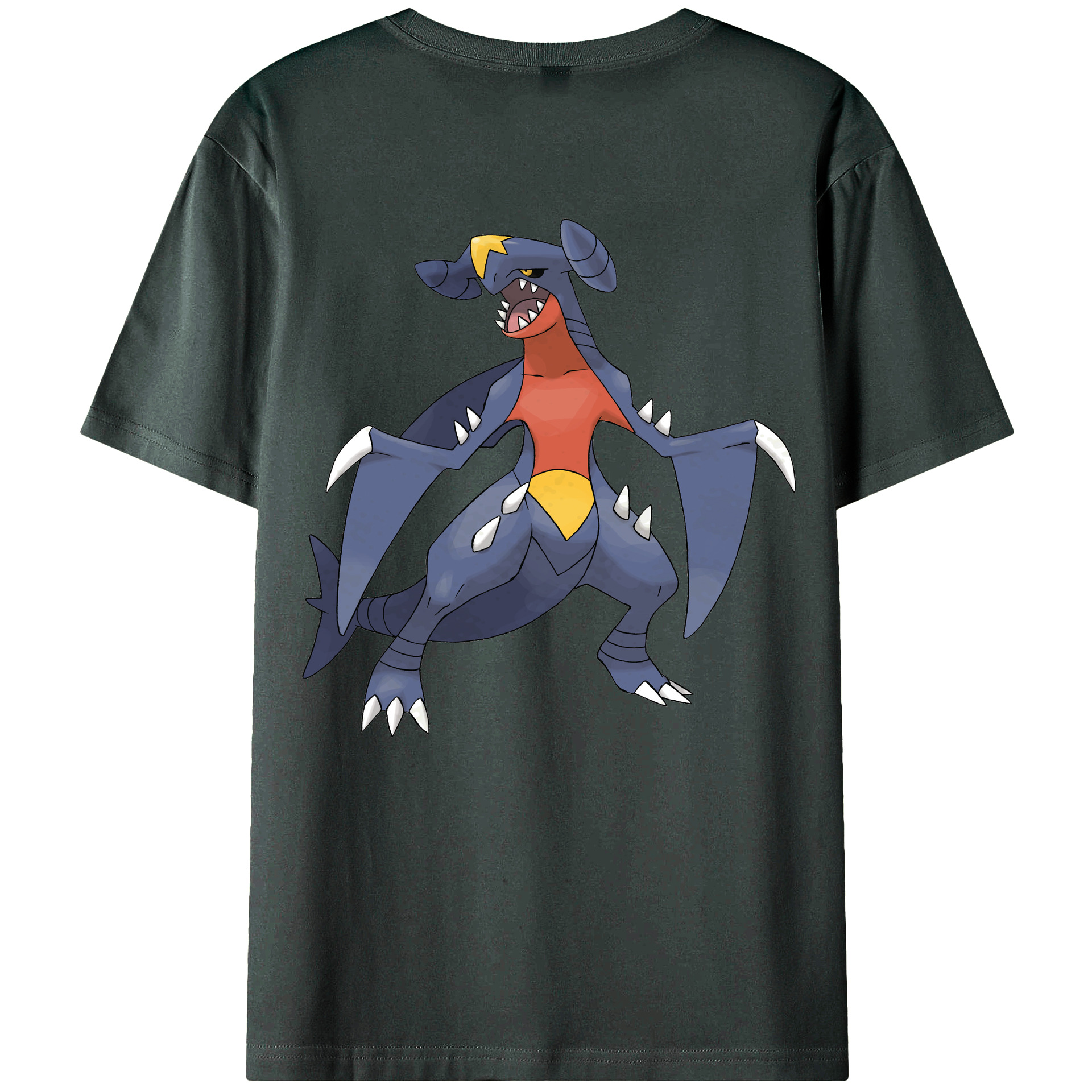 （画像用） ポケットモンスター Pokémon 綿100％ メンズ半袖Tシャツ（バックプリント） 通気性